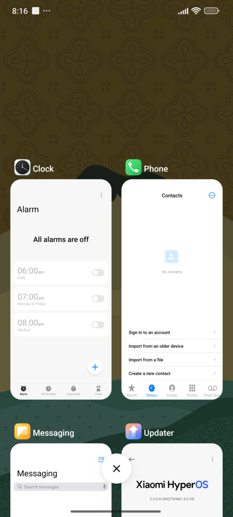 Mountain minimal screenshot