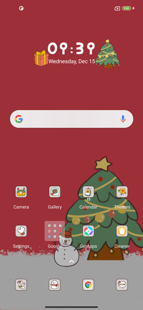 Merry Xmas widget screenshot