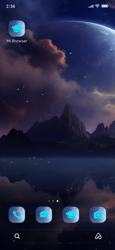 mountain galaxy screenshot