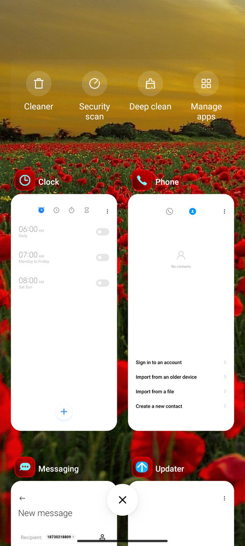 flowers poppies screenshot