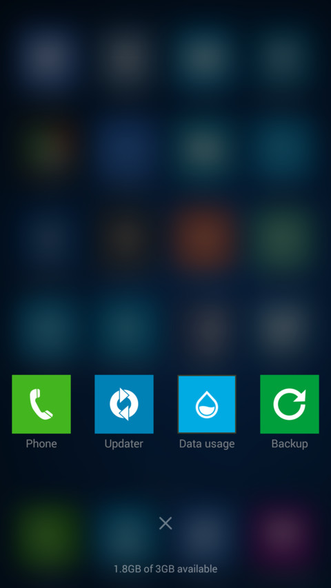 Blue Windows screenshot