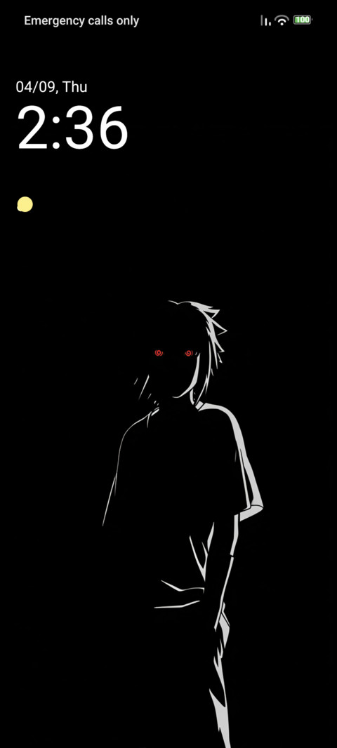 Black minimalist screenshot