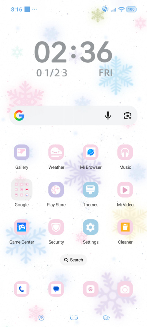 Snowflakes screenshot