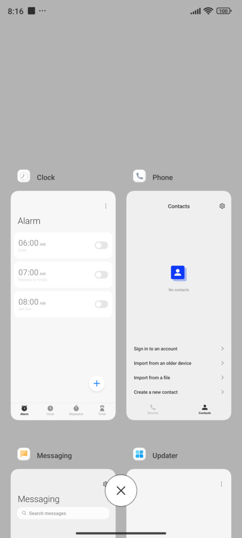 timesaving widget screenshot
