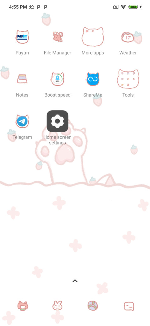 Cute cat paw screenshot