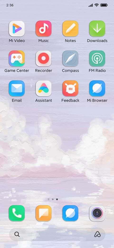 Oil painting cloud screenshot