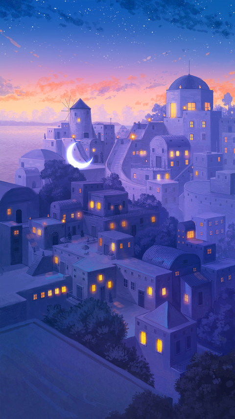A Beautiful And Quiet Town Under The Stars screenshot