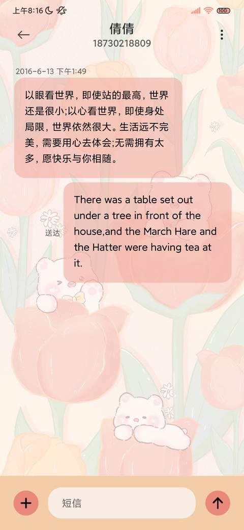 情绪电池郁金香小熊 screenshot