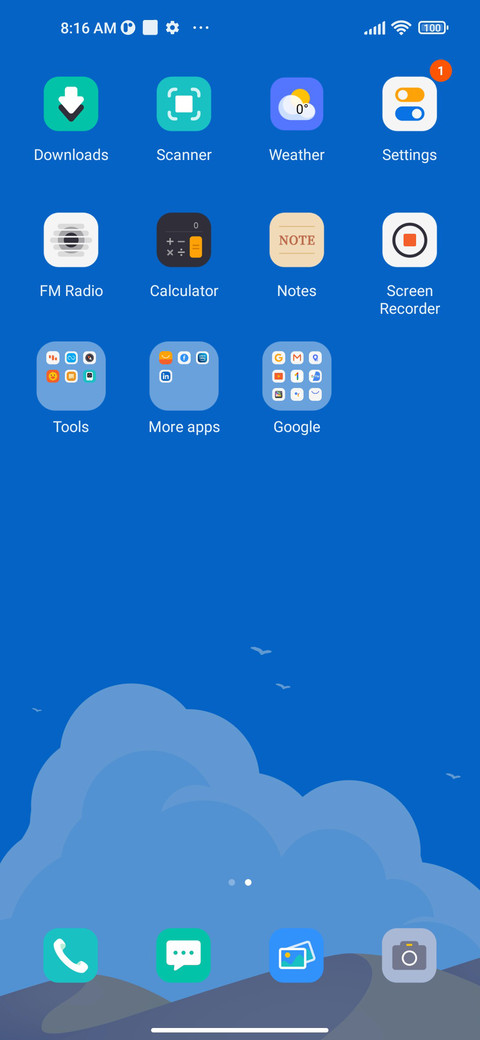 Blue sky desert screenshot
