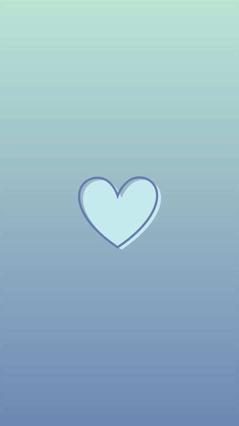 Pastel Blue Heart screenshot