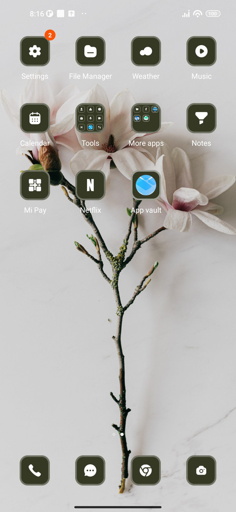 Floral screenshot