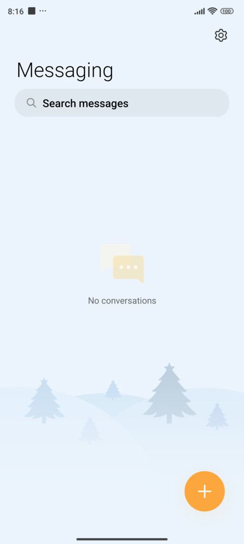 Classic light blue screenshot