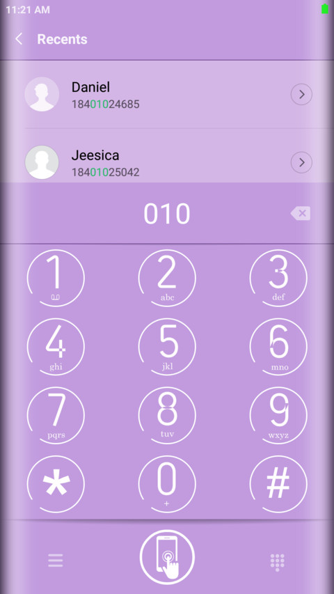 S8 Purple screenshot