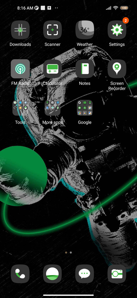 Space travel screenshot