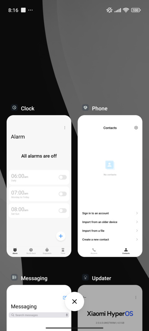 MAXOS screenshot