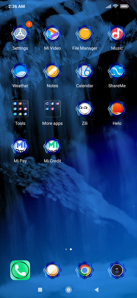 Waterfalls UNIx_DWM4 screenshot