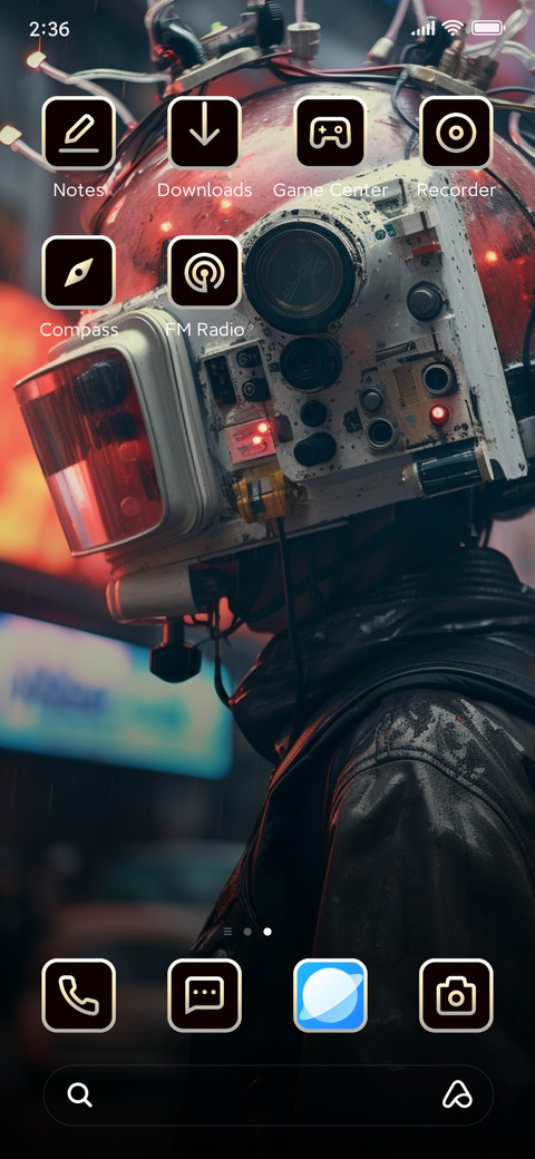 cyberpunk helmet screenshot