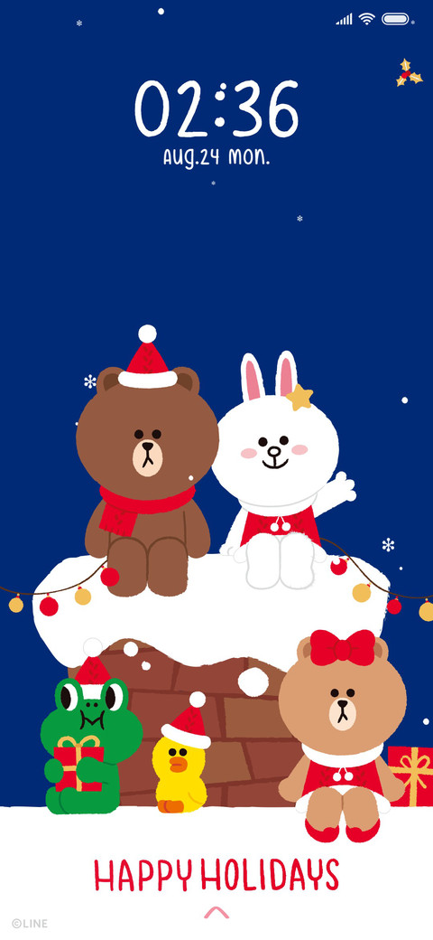 LINE FRIENDS温暖圣诞主题 screenshot