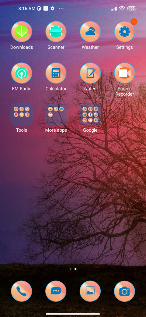 pastel sunset screenshot