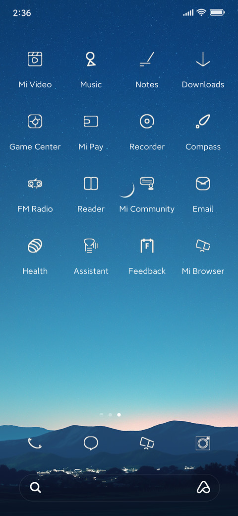 night sky screenshot