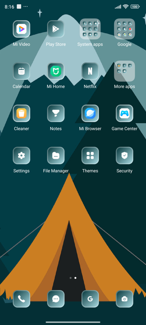 Tent screenshot