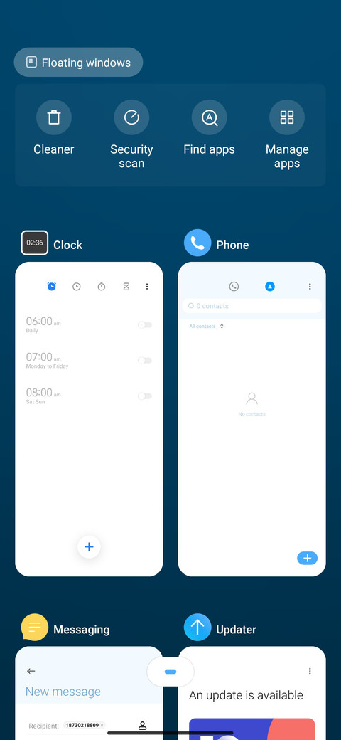 Minimise screenshot