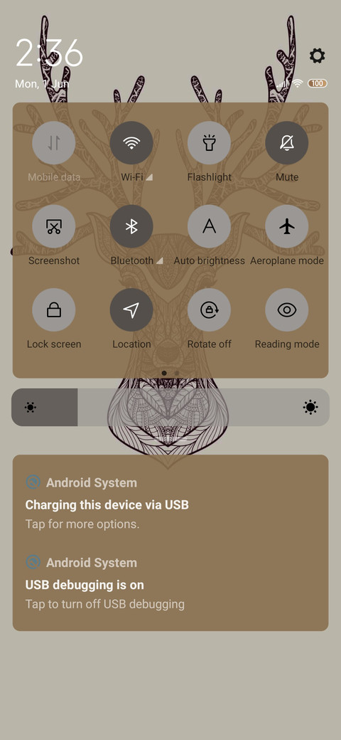 Illustrated deer screenshot
