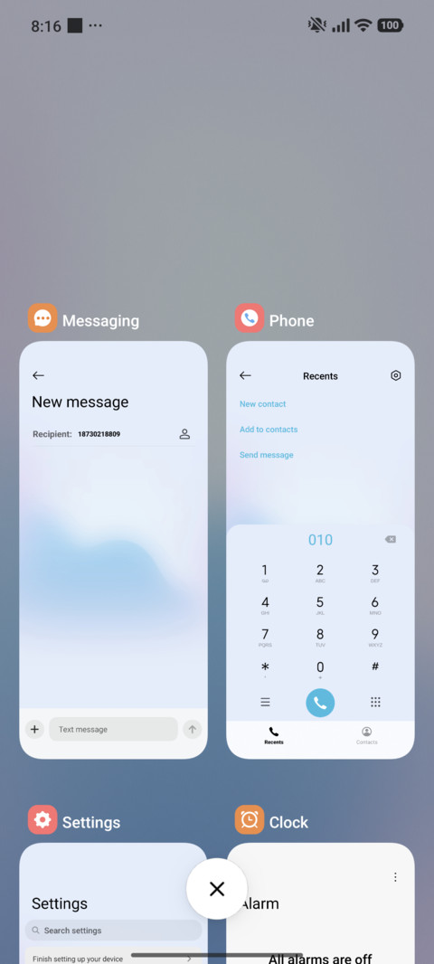 Misty Blue screenshot