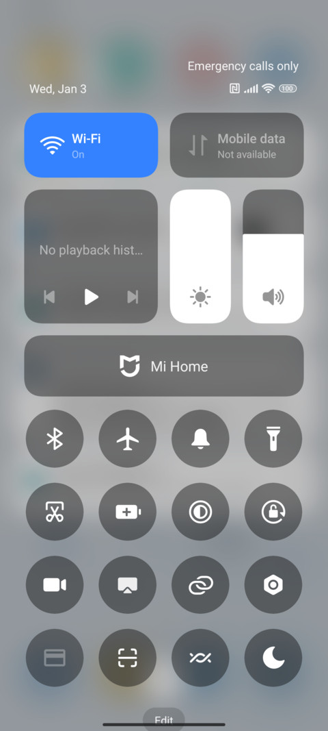 Classic light blue screenshot