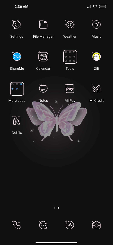 simple butterfly screenshot