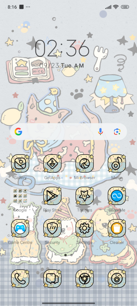 Retro Doodle Paws screenshot
