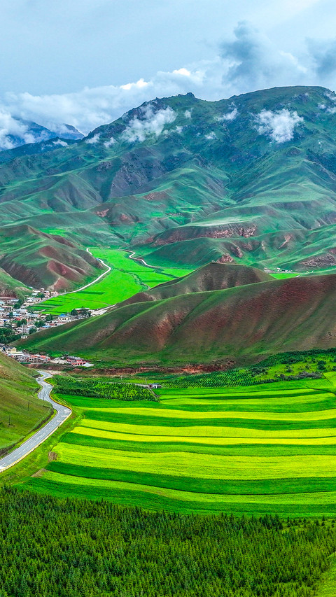 Overlooking the scenery of zhuoer mountain screenshot