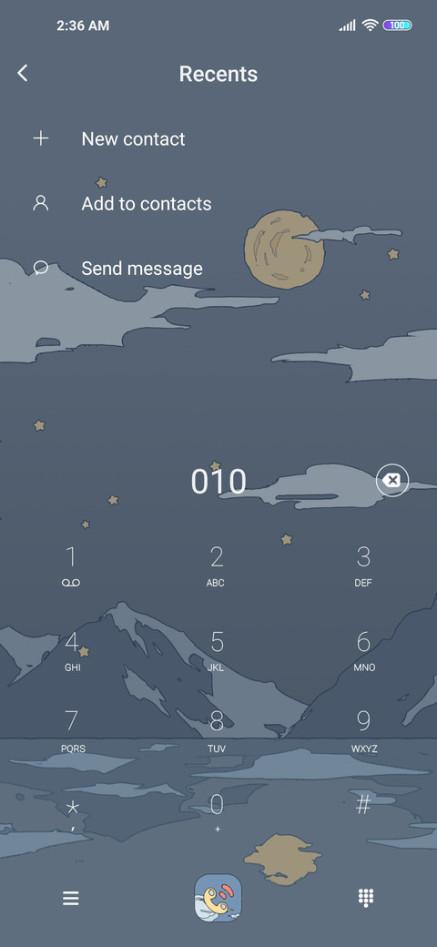 Space travel diary screenshot