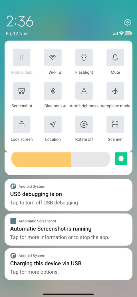 Live screenshot
