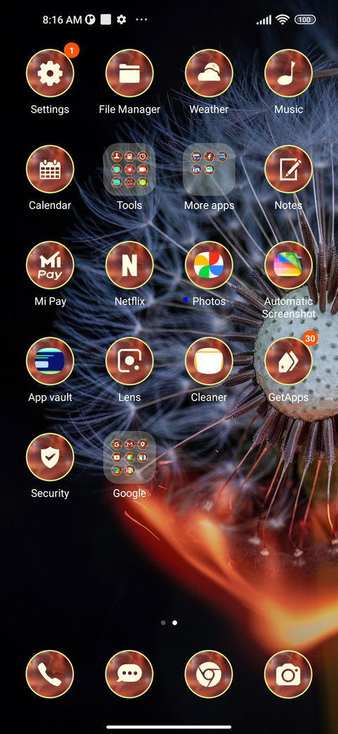 fire dandelion screenshot