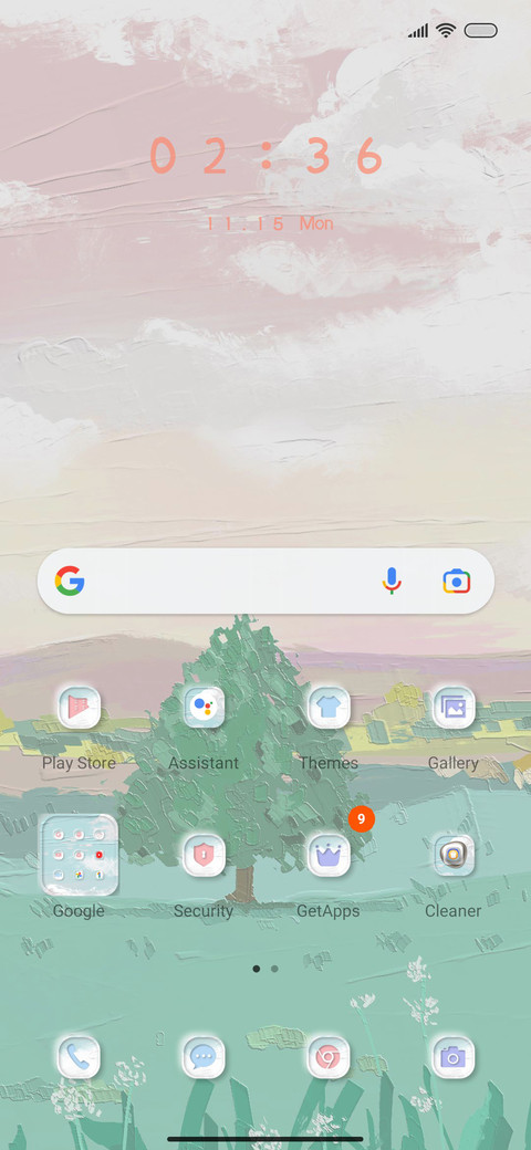 Oil painting sky screenshot