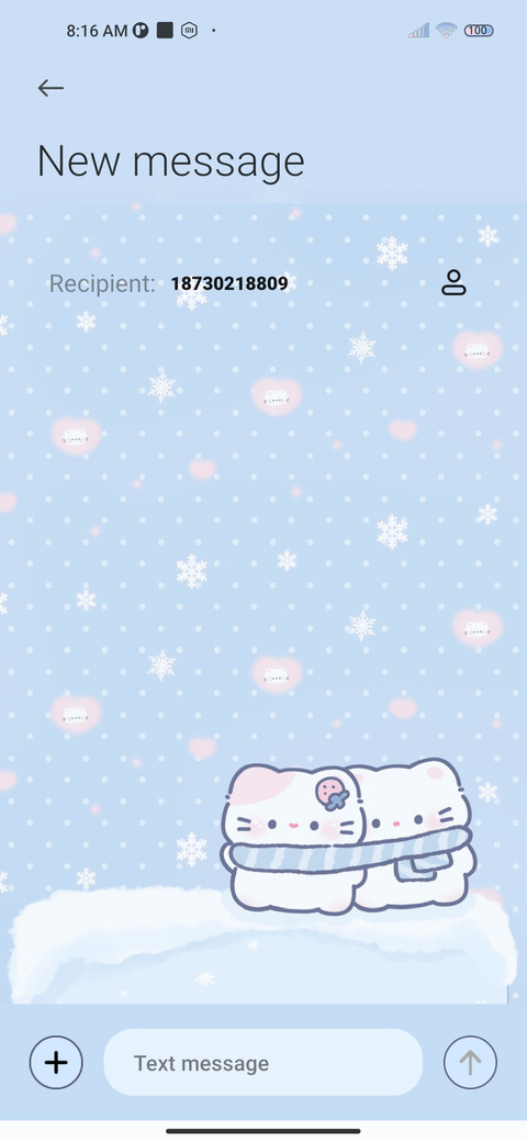 Winter day kitten screenshot