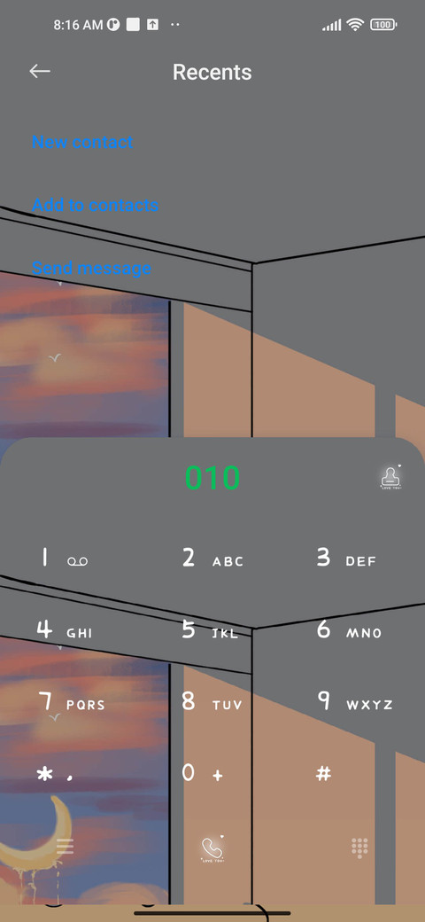Light landscape screenshot