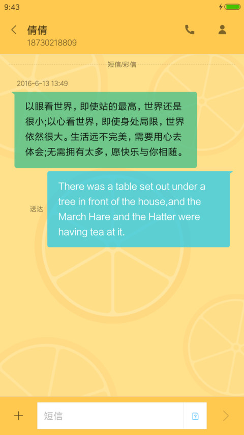 唯美的橙子 screenshot