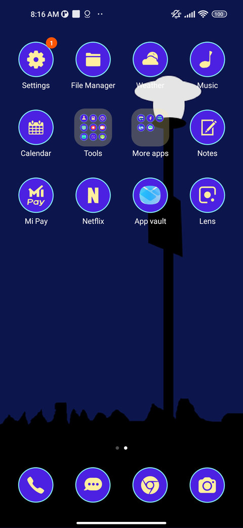 minimal light screenshot