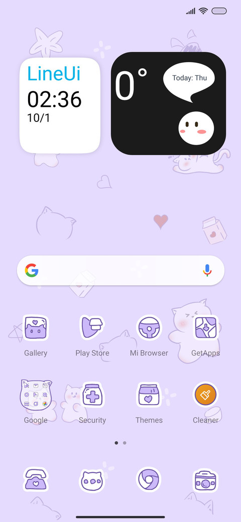Tiled Purple Cute screenshot