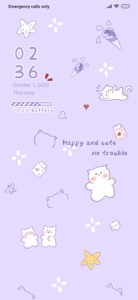Tiled Purple Cute screenshot