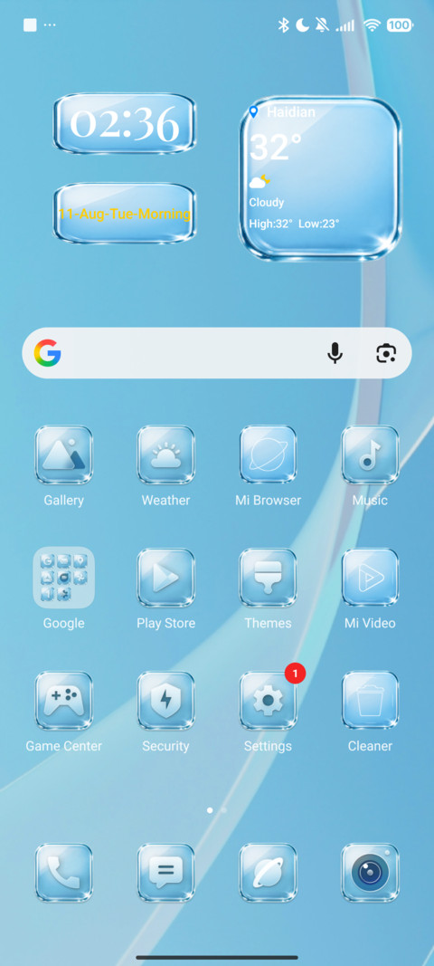 Blue Glass VK screenshot