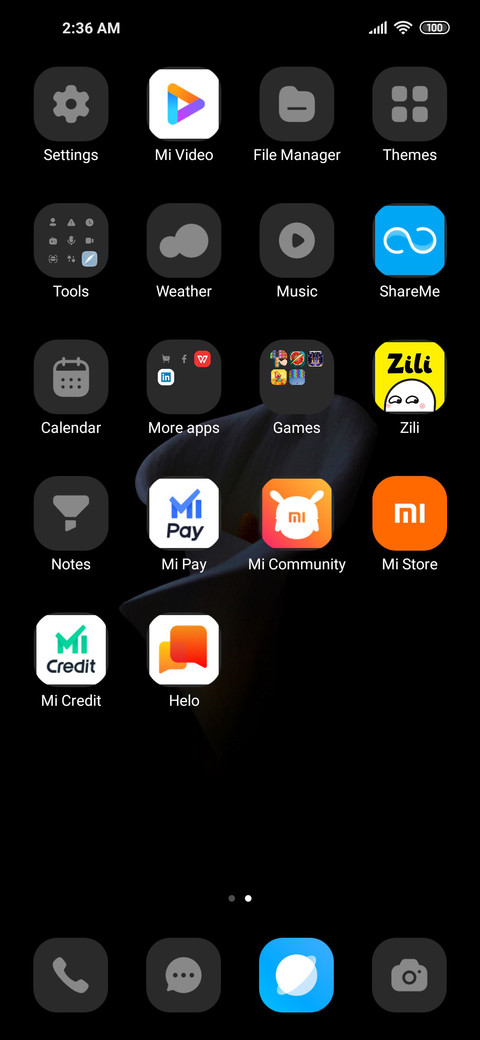 Dark OS screenshot