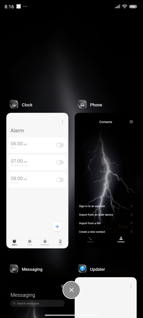 Night rain screenshot