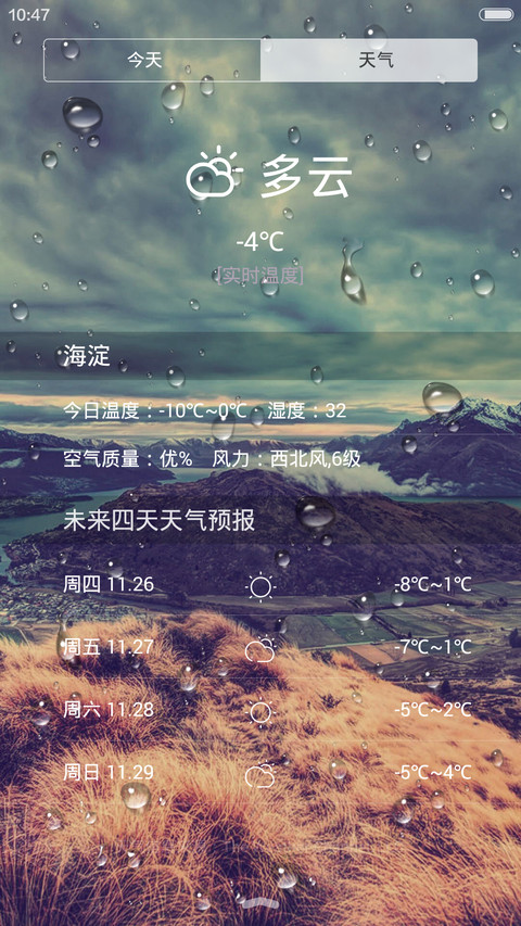 超美iOS9(雨滴动画) screenshot