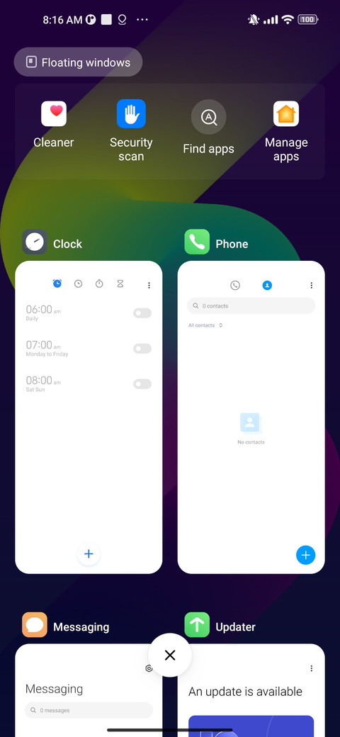 Fire Blue Theme screenshot