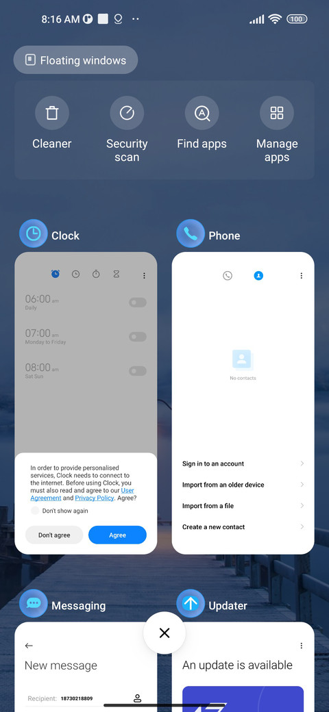 blue water screenshot