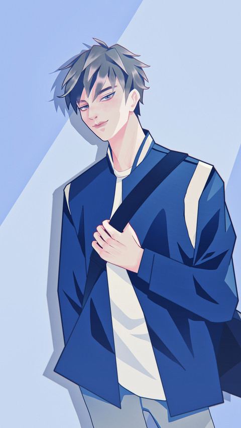 Handsome Boy Carrying A Bag screenshot