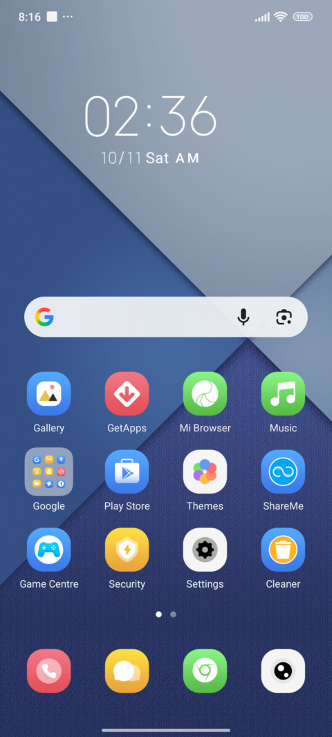 Layered Azure screenshot